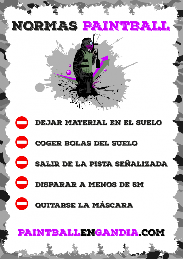 Reglas básicas en paintball….muy importantes. Paintball en Benidorm